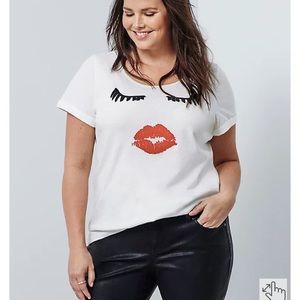 SOLD Torrid Makeup Face Tee